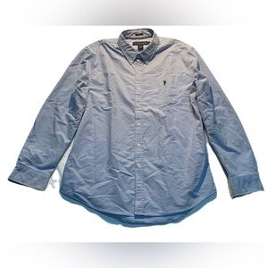💚 U.S. Polo Assn. Blue Stretch Button-Down Shirt - Size L